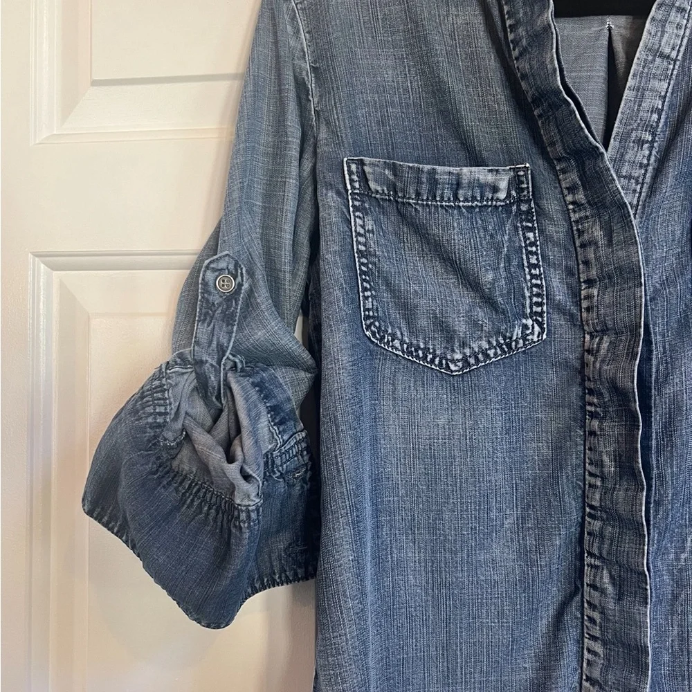 Cloth & Stone long sleeve denim top - Size S - Picture 5 of 6